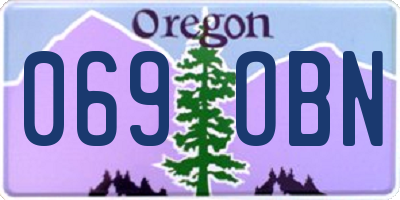 OR license plate 069OBN