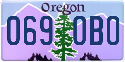 OR license plate 069OBO