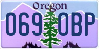 OR license plate 069OBP