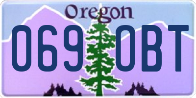 OR license plate 069OBT
