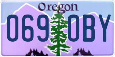 OR license plate 069OBY