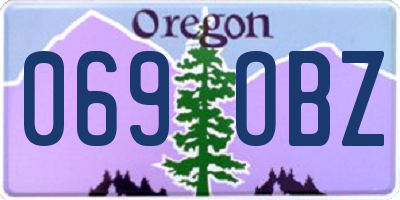 OR license plate 069OBZ