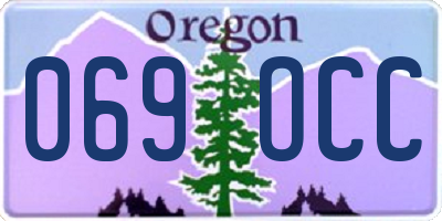 OR license plate 069OCC