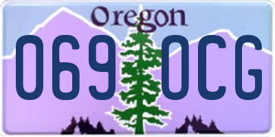 OR license plate 069OCG