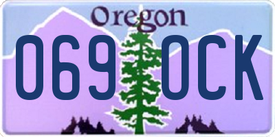 OR license plate 069OCK