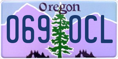 OR license plate 069OCL