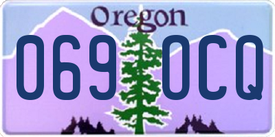 OR license plate 069OCQ