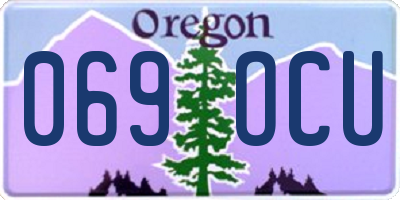 OR license plate 069OCU