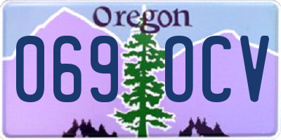 OR license plate 069OCV
