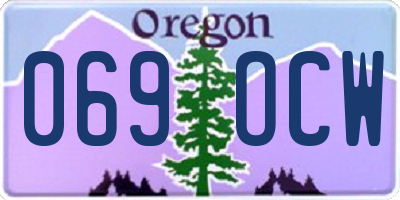 OR license plate 069OCW