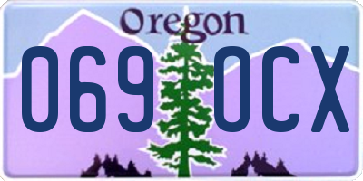 OR license plate 069OCX