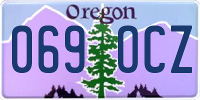 OR license plate 069OCZ