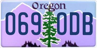 OR license plate 069ODB