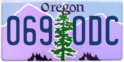 OR license plate 069ODC