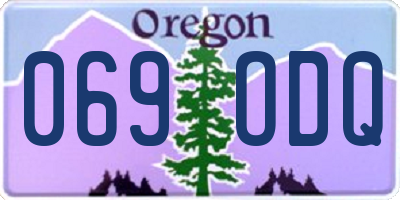 OR license plate 069ODQ