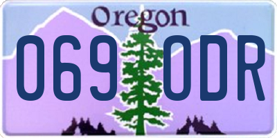 OR license plate 069ODR