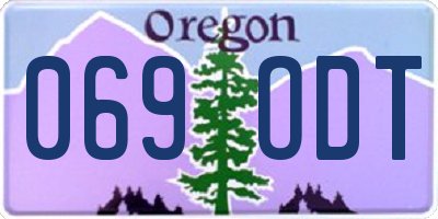 OR license plate 069ODT