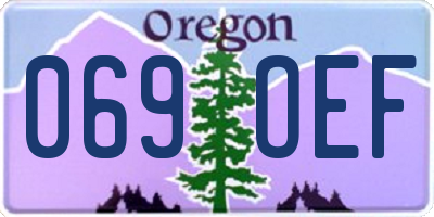 OR license plate 069OEF