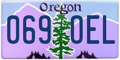 OR license plate 069OEL