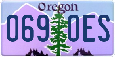 OR license plate 069OES