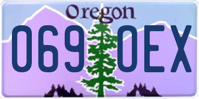 OR license plate 069OEX