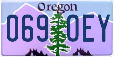 OR license plate 069OEY