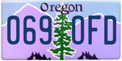 OR license plate 069OFD