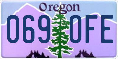 OR license plate 069OFE