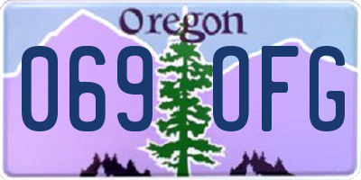 OR license plate 069OFG