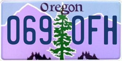 OR license plate 069OFH