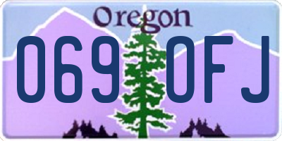 OR license plate 069OFJ