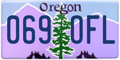 OR license plate 069OFL