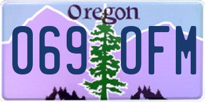 OR license plate 069OFM