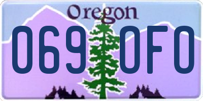 OR license plate 069OFO