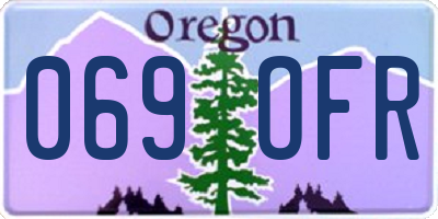 OR license plate 069OFR