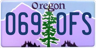 OR license plate 069OFS