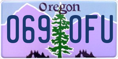 OR license plate 069OFU