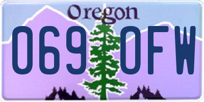 OR license plate 069OFW