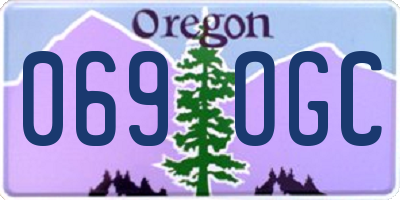 OR license plate 069OGC