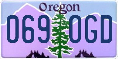 OR license plate 069OGD