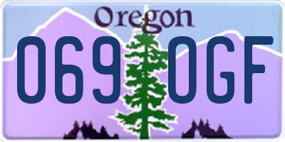 OR license plate 069OGF
