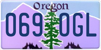 OR license plate 069OGL