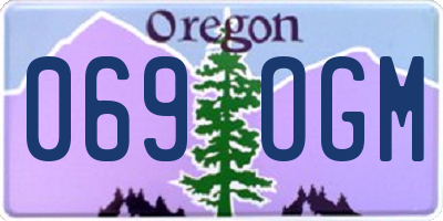 OR license plate 069OGM