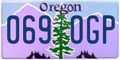 OR license plate 069OGP