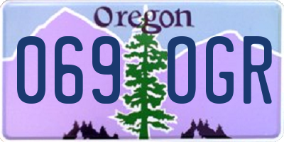 OR license plate 069OGR
