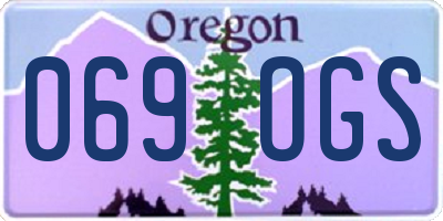 OR license plate 069OGS