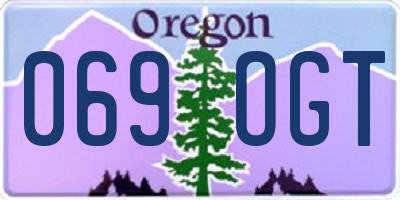 OR license plate 069OGT