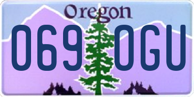 OR license plate 069OGU