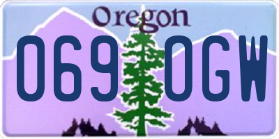 OR license plate 069OGW