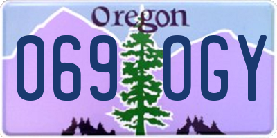 OR license plate 069OGY